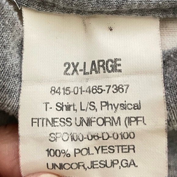 US ARMY FITNESS UNIFORM LONG SLEEVE - Picture 4 of 5